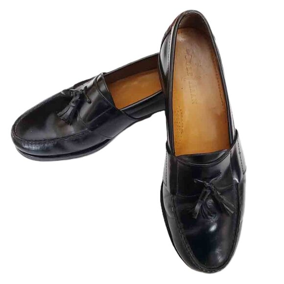 Cole Haan Black Leather Tassel Loafers ACTUAL SIZE Men's 11M - Picture 1 of 4